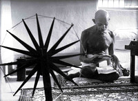 Margaret Bourke White: Gandhi and the Spinning Wheel